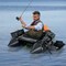 Portable Inflatable Fishing Boat with 3 Detachable Storage Boxes and Fish Finder Holder